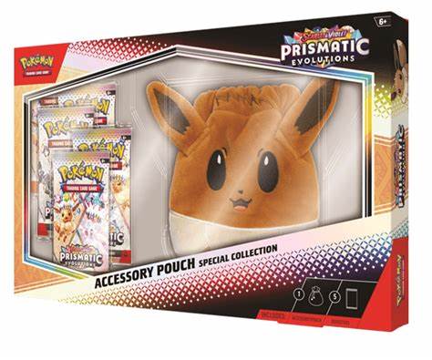 FlipMystic — Pokemon Scarlet & Violet Prismatic Evolutions Accessory Pouch Special Collection – Official Pokemon TCG Product