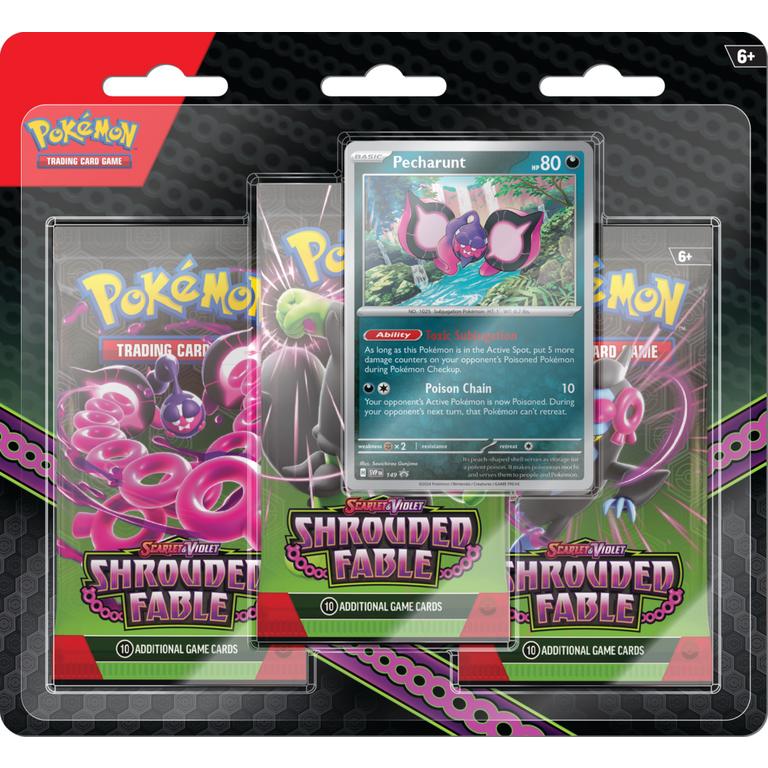 FlipMystic — Pokemon Scarlet & Violet Shrouded Fable 3-Pack Blister Pack - 12 Pack Box – Official Pokemon TCG Product
