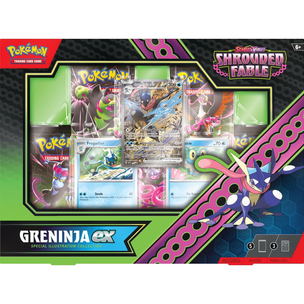 FlipMystic — Pokemon Scarlet & Violet Shrouded Fable Kingdra/Greninja EX Special Illustration Collection – Official Pokemon TCG Product