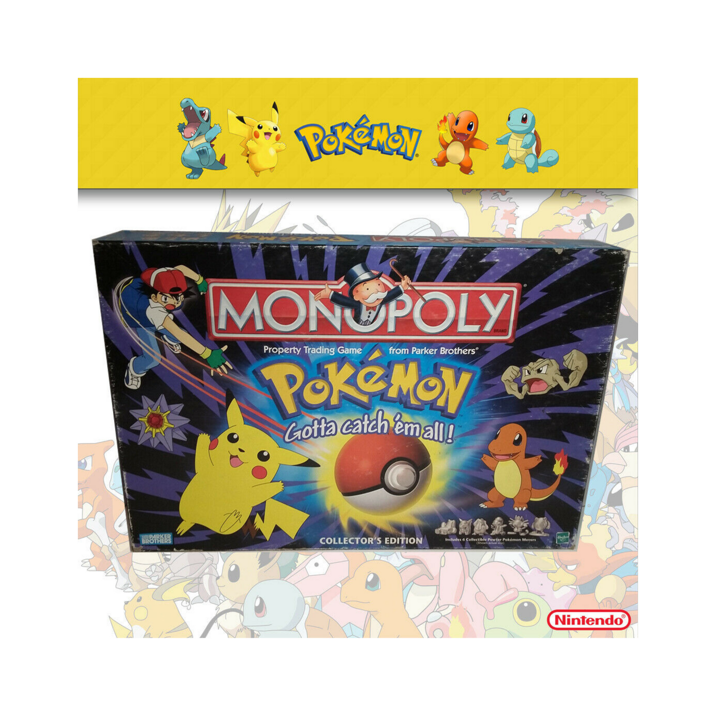 FlipMystic — 1999 Pokemon Monopoly Gotta Catch em All Col. Ed. Nintendo Parker Brothers – Official Pokemon TCG Product