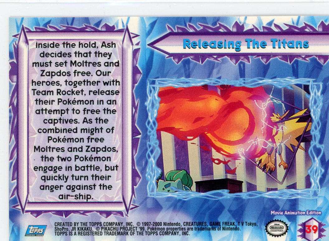 FlipMystic — Releasing The Titans Holo Blue Logo Pokemon The Movie 2000 – Official Pokemon TCG Product