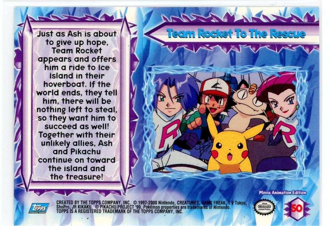 FlipMystic — Team Rocket To The Rescue Pokemon The Movie 2000 Holo – Official Pokemon TCG Product