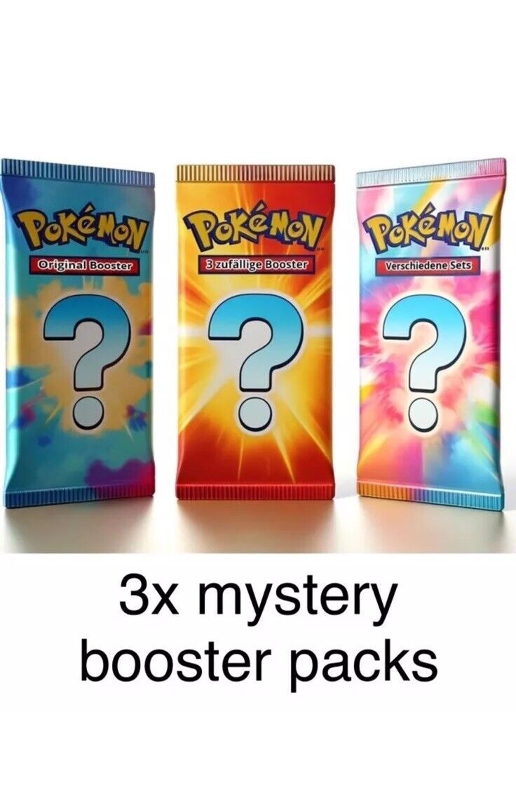 FlipMystic — 3x Pokemon Mystery Booster Packs – Authentic Japanese Pokemon Cards