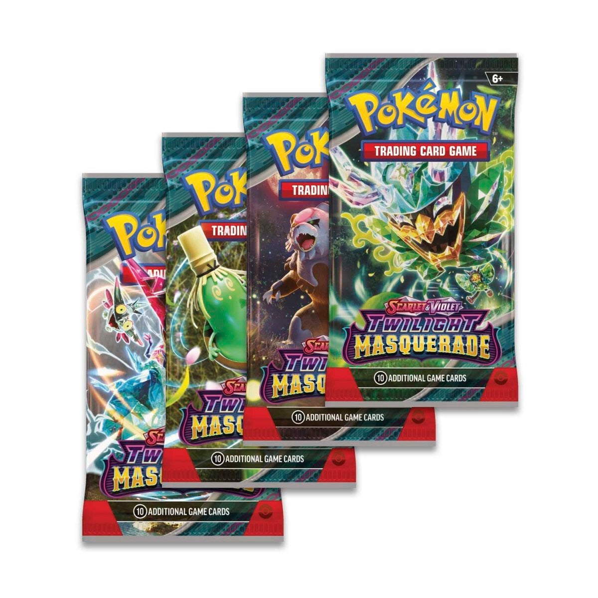FlipMystic — Pokemon TCG Twilight Masquerade - Booster Packs SET OF 4 – Authentic Japanese Pokemon Cards