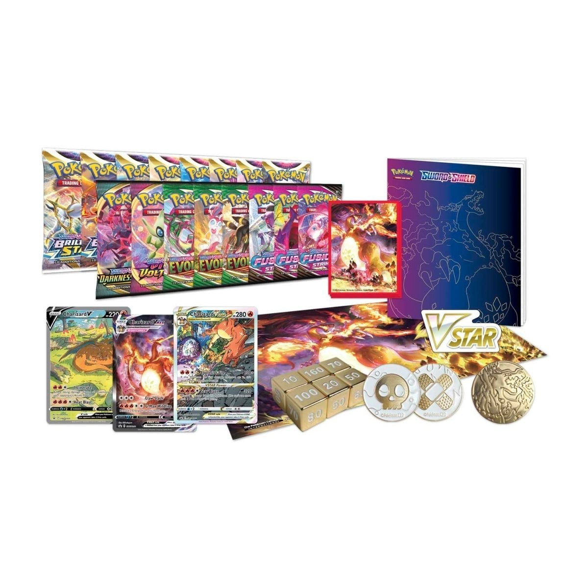 FlipMystic — Pokemon TCG Sword & Shield Ultra Premium Collection Charizard Including Evolving Skies – Official Pokemon TCG Product