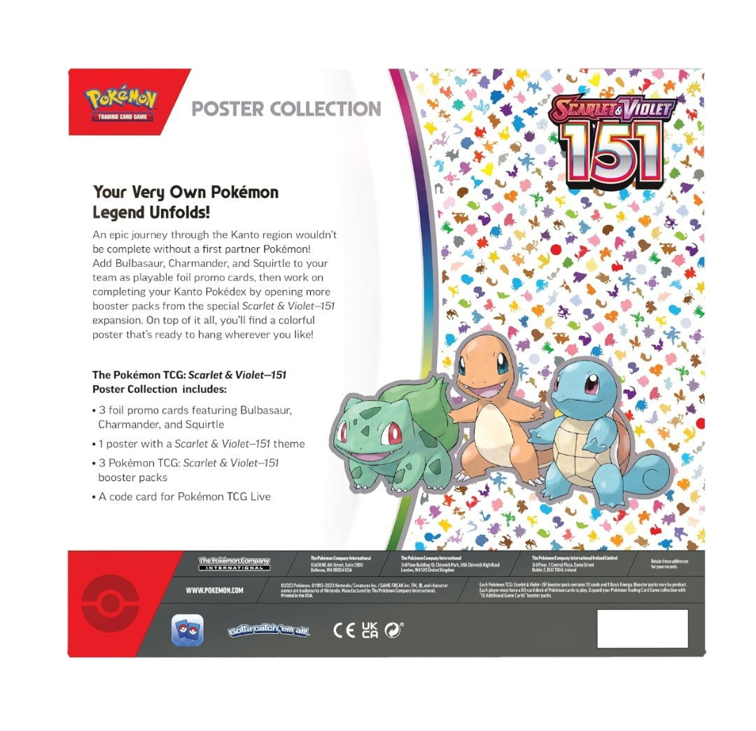 FlipMystic — 151 Poster Collection Box – Official Pokemon TCG Product