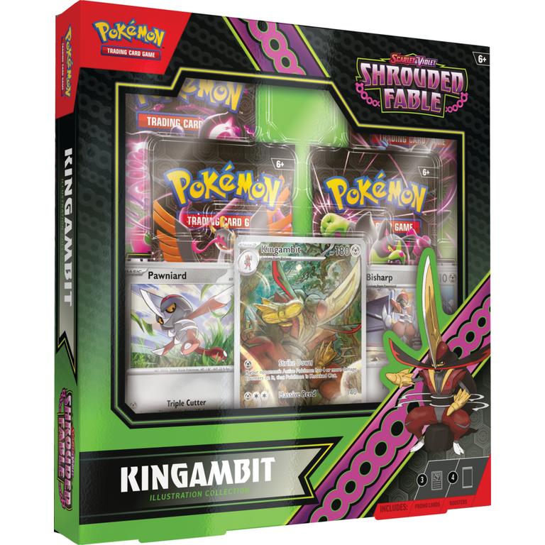 FlipMystic — Pokemon Scarlet & Violet Shrouded Fable Kingambit Illustration Collection 6 Box Case – Official Pokemon TCG Product