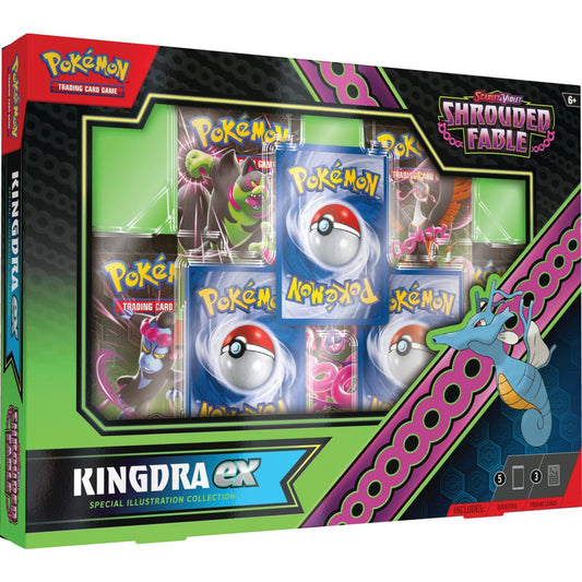 FlipMystic — Pokemon Scarlet & Violet Shrouded Fable Kingdra/Greninja EX Special Illustration Collection – Official Pokemon TCG Product