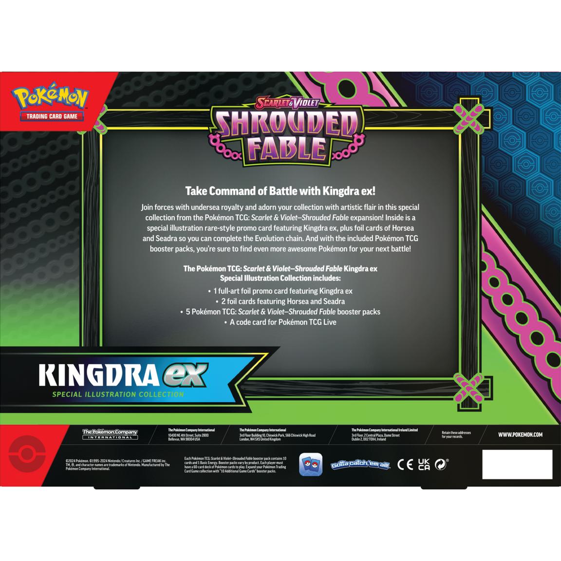 FlipMystic — Pokemon Scarlet & Violet Shrouded Fable Kingdra/Greninja EX Special Illustration Collection – Official Pokemon TCG Product