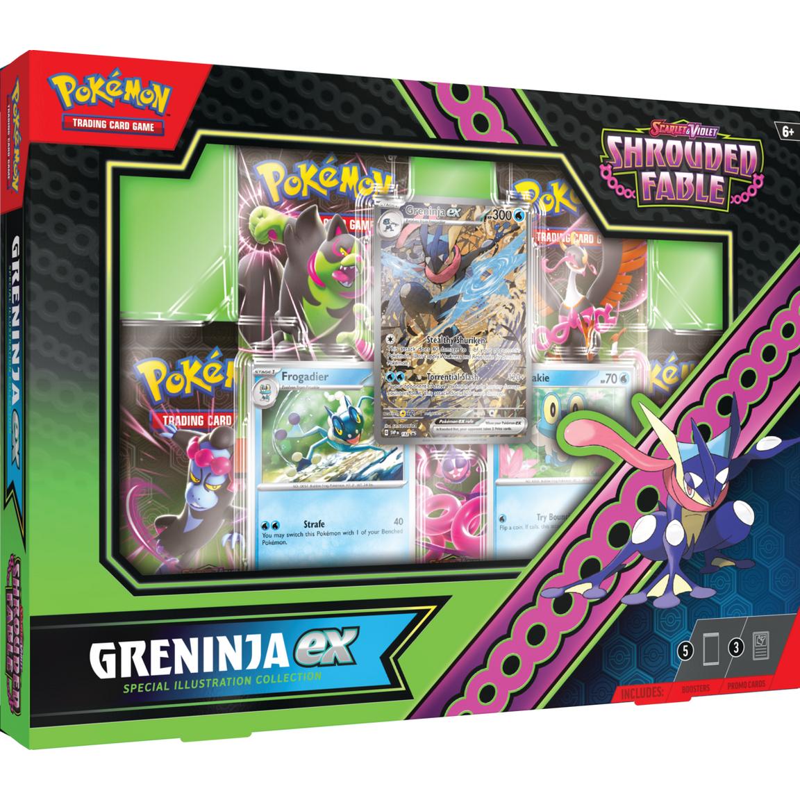 FlipMystic — Pokemon Scarlet & Violet Shrouded Fable Kingdra/Greninja EX Special Illustration Collection – Official Pokemon TCG Product