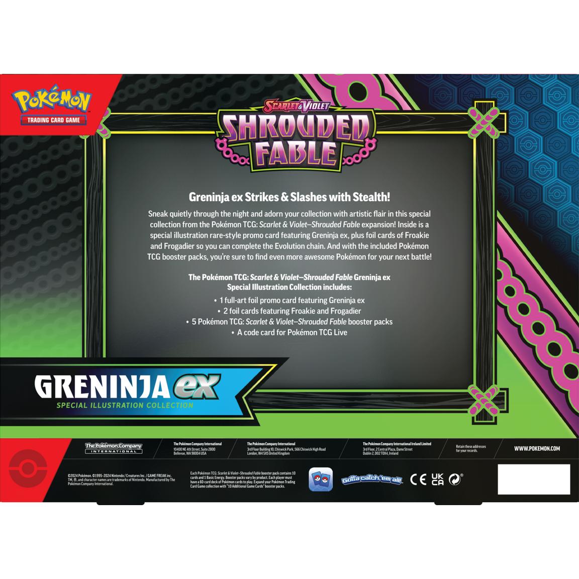 FlipMystic — Pokemon Scarlet & Violet Shrouded Fable Kingdra/Greninja EX Special Illustration Collection – Official Pokemon TCG Product