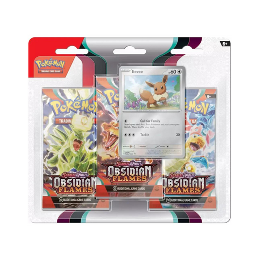 FlipMystic — Pokemon Scarlet & Violet Obsidian Flames 3 Pack Blister Pack 24 Pack Box – Official Pokemon TCG Product