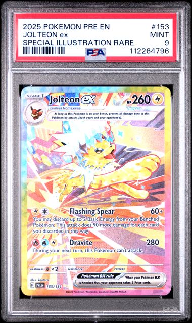 FlipMystic — Jolteon Pokemon Prismatic Evolutions Special Illustration Rare #153/131 PSA 9 – Official Pokemon TCG Product