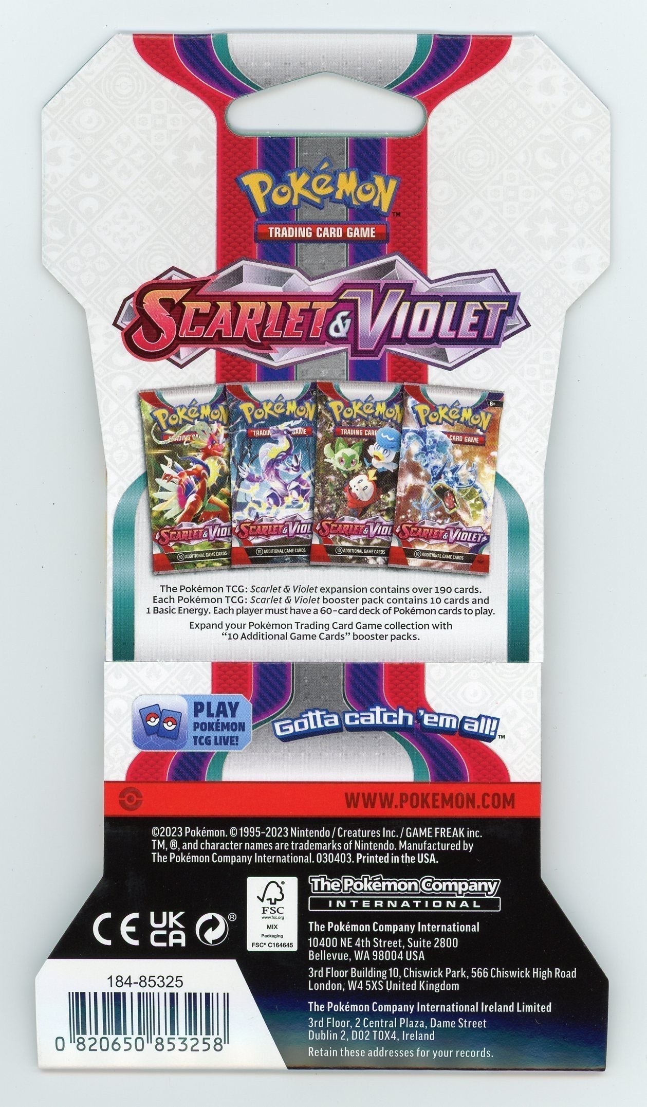 FlipMystic — Pokemon Scarlet & Violet Sleeved Booster Pack Case – Authentic Japanese Pokemon Cards
