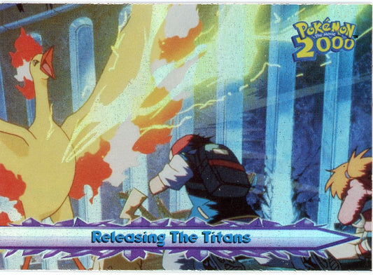 FlipMystic — Releasing The Titans Holo Blue Logo Pokemon The Movie 2000 – Official Pokemon TCG Product