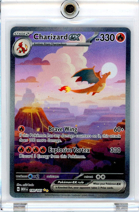 FlipMystic — Charizard ex Pokemon 151 Special Illustration Rare #199/165 – Official Pokemon TCG Product