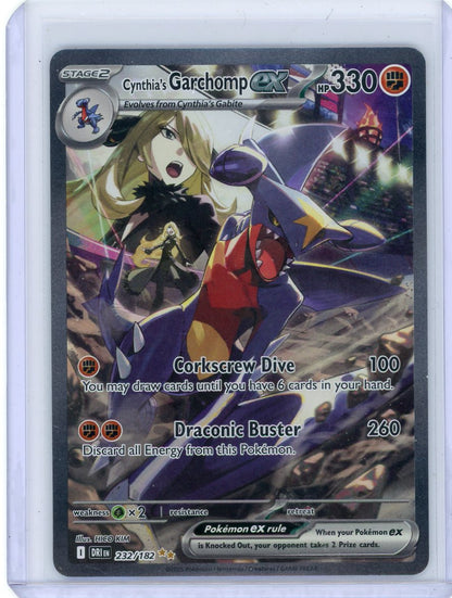 FlipMystic — Cynthia's Garchomp ex Pokemon Destined Rivals Special Illustration Rare #232/182 – Official Pokemon TCG Product