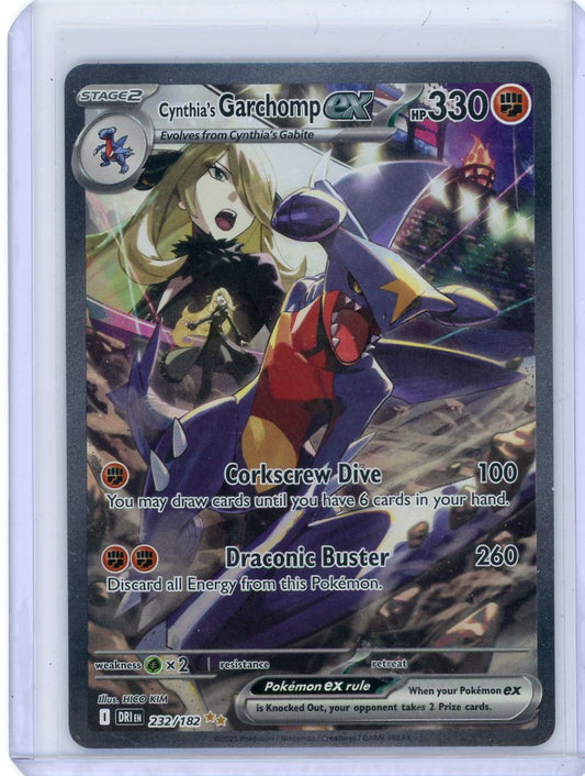 FlipMystic — Cynthia's Garchomp ex Pokemon Destined Rivals Special Illustration Rare #232/182 – Official Pokemon TCG Product