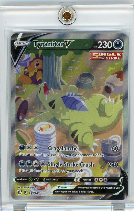 FlipMystic — Tyranitar V Pokemon Battle Styles Alternate Full-Art 155/163 – Official Pokemon TCG Product