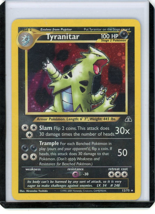 FlipMystic — Tyranitar Pokemon Neo Discovery Holo #12/75 – Official Pokemon TCG Product