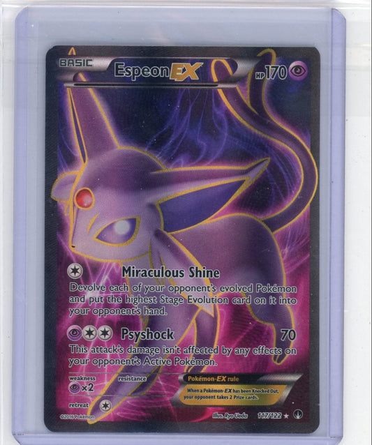 FlipMystic — Espeon EX Pokemon BREAKpoint Full-Art #117/122 – Official Pokemon TCG Product