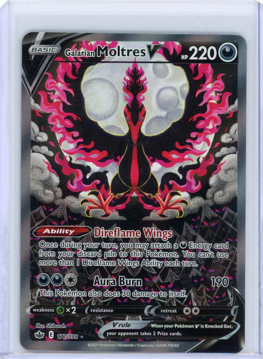FlipMystic — Galarian Moltres V Pokemon Alternate Art #177/198 – Official Pokemon TCG Product