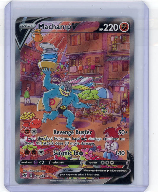 FlipMystic — Machamp V Pokemon Astral Radiance Alternate Full-Art #172/189 – Official Pokemon TCG Product