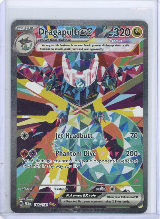 FlipMystic — Dragapult ex Pokemon Prismatic Evolutions Special Illustration Rare #165/131 – Official Pokemon TCG Product