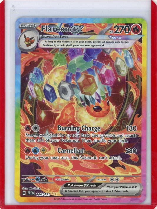 FlipMystic — Flareon ex Pokemon Prismatic Evolutions Special Illustration Rare #146/131 – Official Pokemon TCG Product