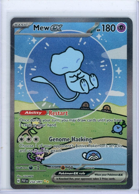 FlipMystic — Mew ex Pokemon Paldean Fates Special Illustration Rare #232/091 (Bubble Mew) – Official Pokemon TCG Product