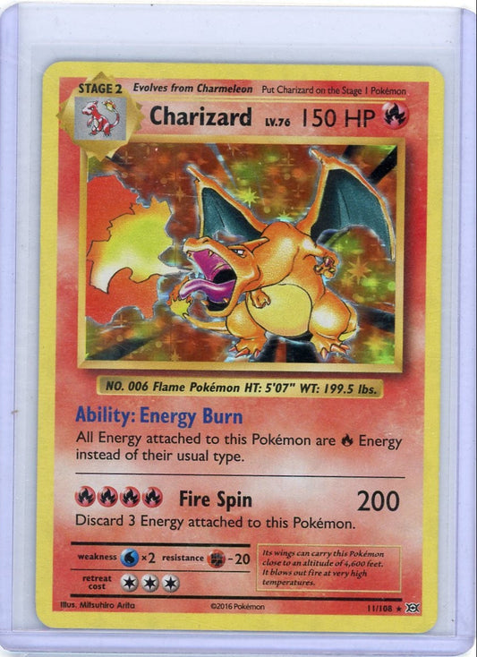 FlipMystic — Charizard Pokemon Evolutions Holo #11/108 – Official Pokemon TCG Product