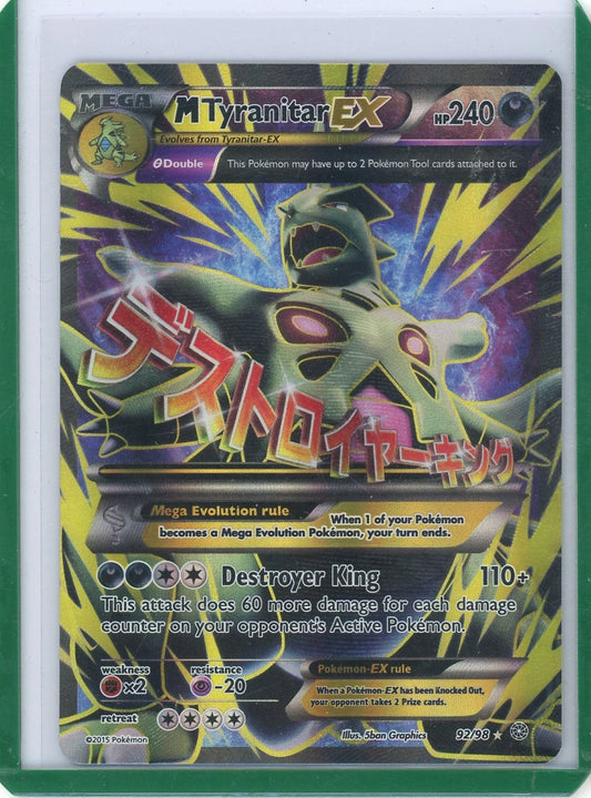 FlipMystic — Mega Tyranitar EX Pokemon Ancient Origins Full-Art #92/98 – Official Pokemon TCG Product