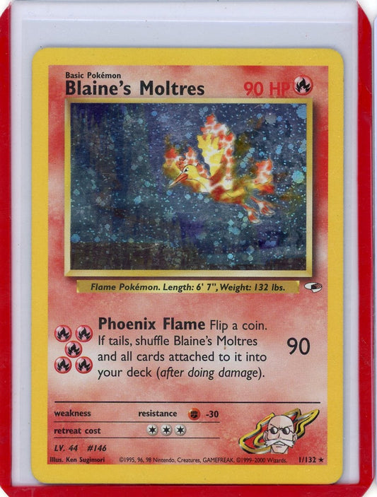 FlipMystic — Blaine's Moltres Pokemon Gym Heroes Holo #1/132 – Official Pokemon TCG Product