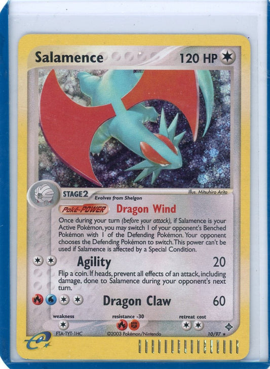 FlipMystic — Salamence Pokemon Dragon Holo #10/97 – Official Pokemon TCG Product