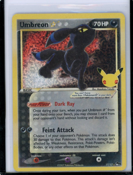 FlipMystic — Umbreon Gold Star Pokemon Celebrations Classic Collection #17/17 – Official Pokemon TCG Product