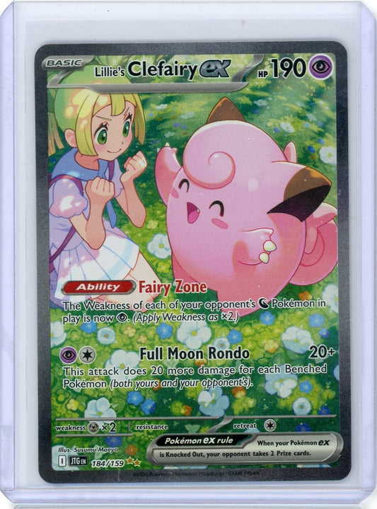 FlipMystic — Lillie's Clefairy ex Pokemon Journey Together Special Illustration Rare #184/159 – Official Pokemon TCG Product