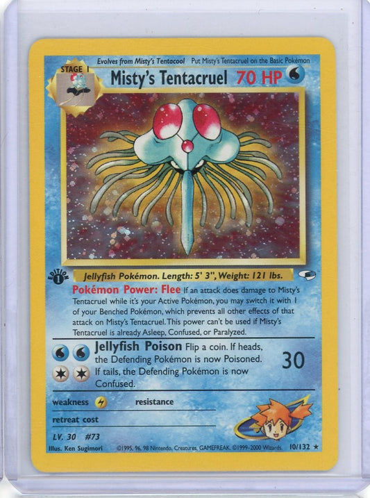 FlipMystic — Misty's Tentacruel Pokemon Gym Heroes 1st Edition #10/132 – Official Pokemon TCG Product