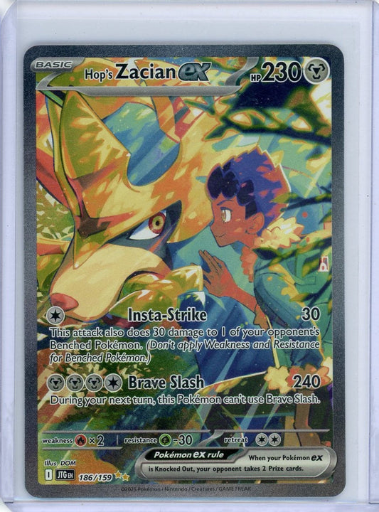 FlipMystic — Zacian ex 2023 Pokemon Journey Together Special Illustration Rare Holo #186/159 – Official Pokemon TCG Product