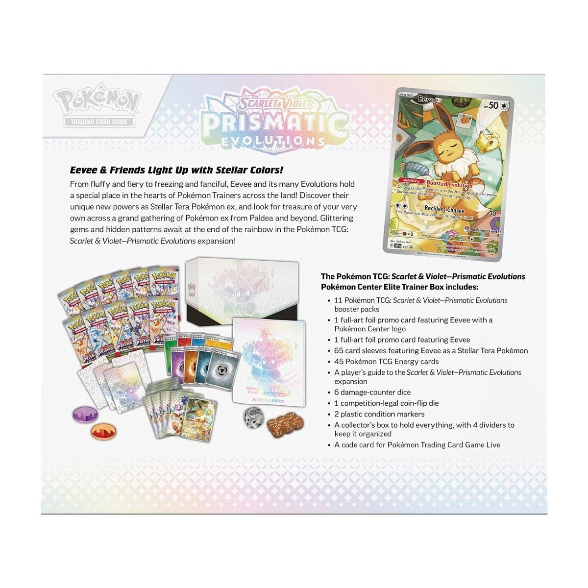 FlipMystic — Pokemon TCG Prismatic Evolutions - Elite Trainer Box – Complete Trainer Kit with Accessories