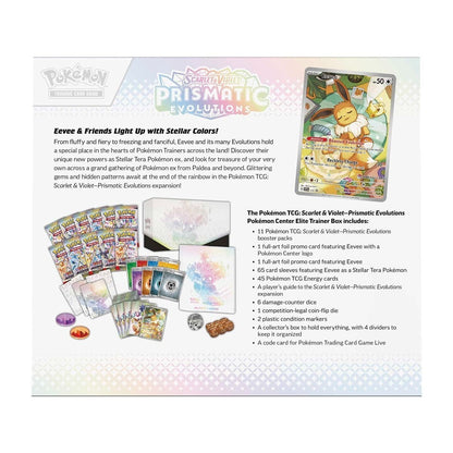 FlipMystic — Pokemon TCG Prismatic Evolutions - Elite Trainer Box – Complete Trainer Kit with Accessories