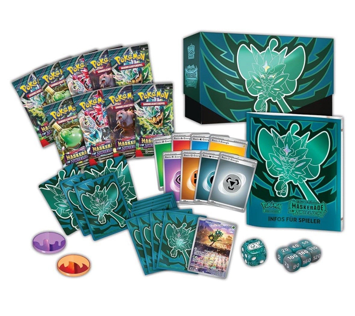FlipMystic — Pokemon TCG Twilight Masquerade Elite Trainer Box – Complete Trainer Kit with Accessories