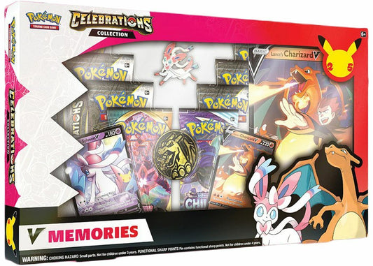FlipMystic — Pokemon TCG Celebrations V Memories Box Charizard & Sylveon – Official Pokemon TCG Product