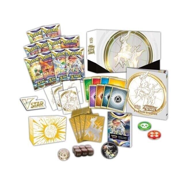 FlipMystic — Pokemon TCG Sword & Shield Brilliant Stars Pokemon Center Elite Trainer Box – Complete Trainer Kit with Accessories