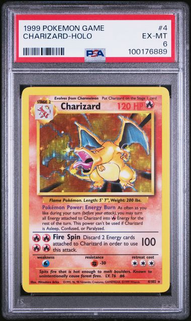 FlipMystic — Charizard 1999 Pokemon Base Set Holo #4/102 PSA 6 – Official Pokemon TCG Product
